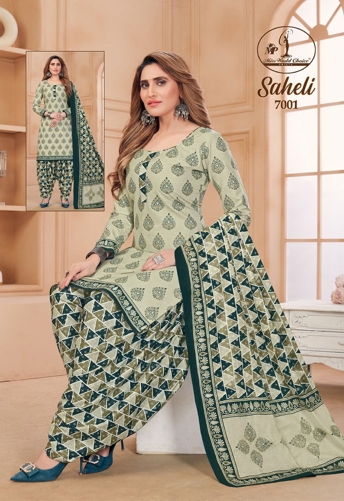 Saheli Vol 7 By Miss World 7001 7010 Online Dress Material Wholesale
